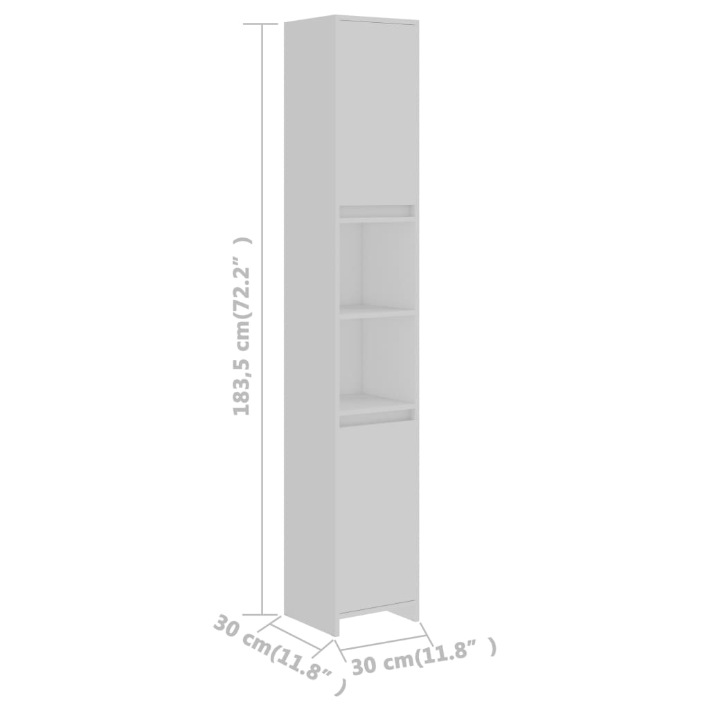 8720286016169_g_en_hd_6 vidaXL Bathroom Cabinet White 30x30x183.5 cm Engineered Wood - Image 8