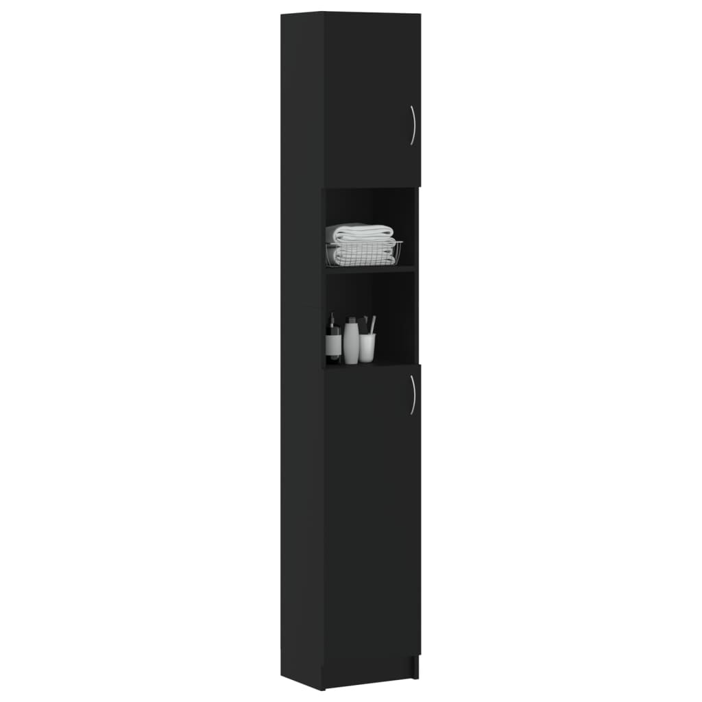 8720286016718_g_en_hd_1 vidaXL Bathroom Cabinet Black 32x25.5x190 cm Engineered Wood - Image 3