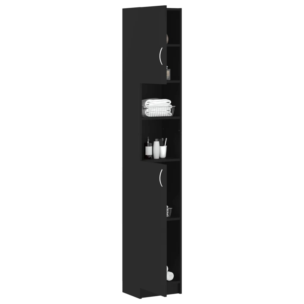 8720286016718_g_en_hd_2 vidaXL Bathroom Cabinet Black 32x25.5x190 cm Engineered Wood - Image 4