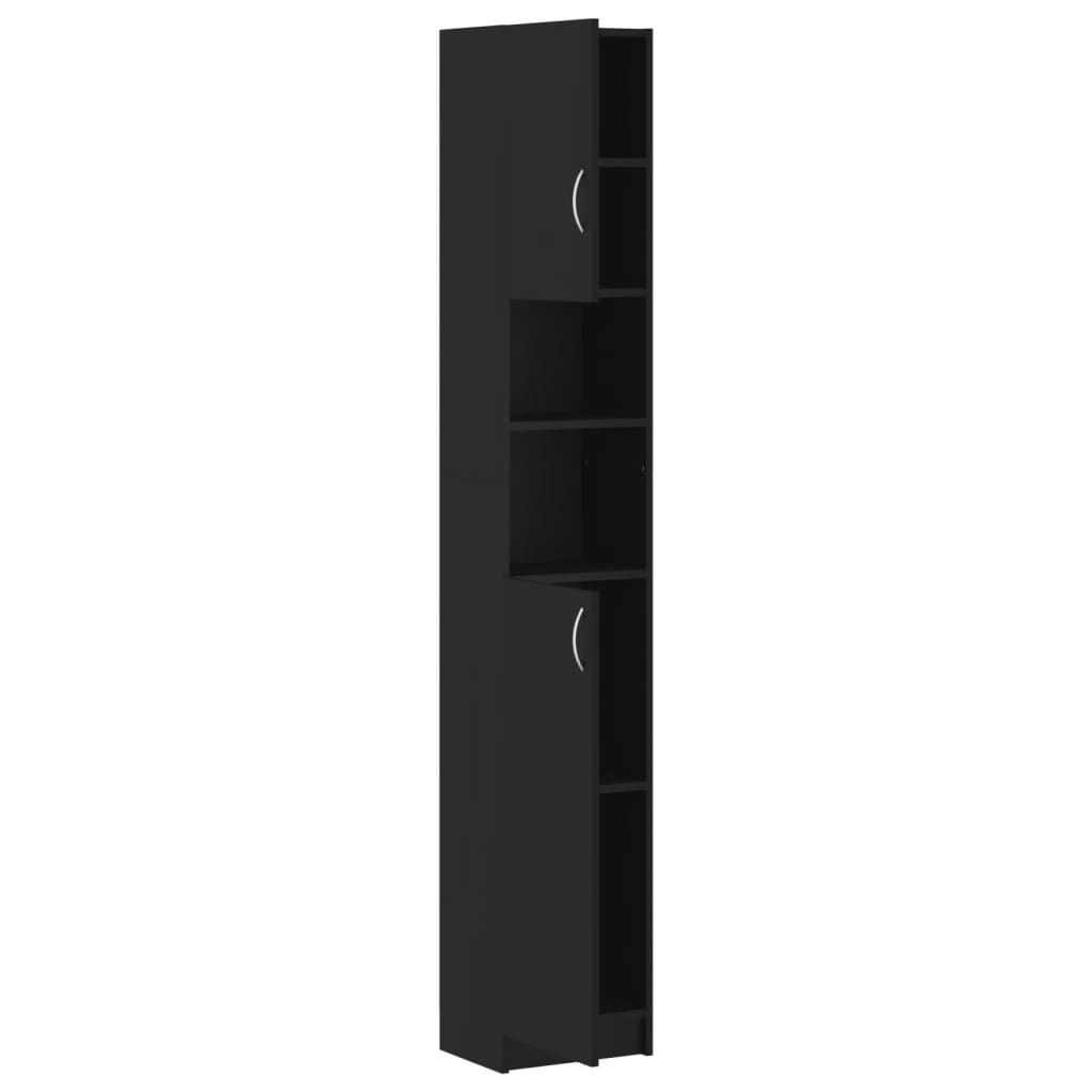 8720286016718_g_en_hd_4 vidaXL Bathroom Cabinet Black 32x25.5x190 cm Engineered Wood - Image 6