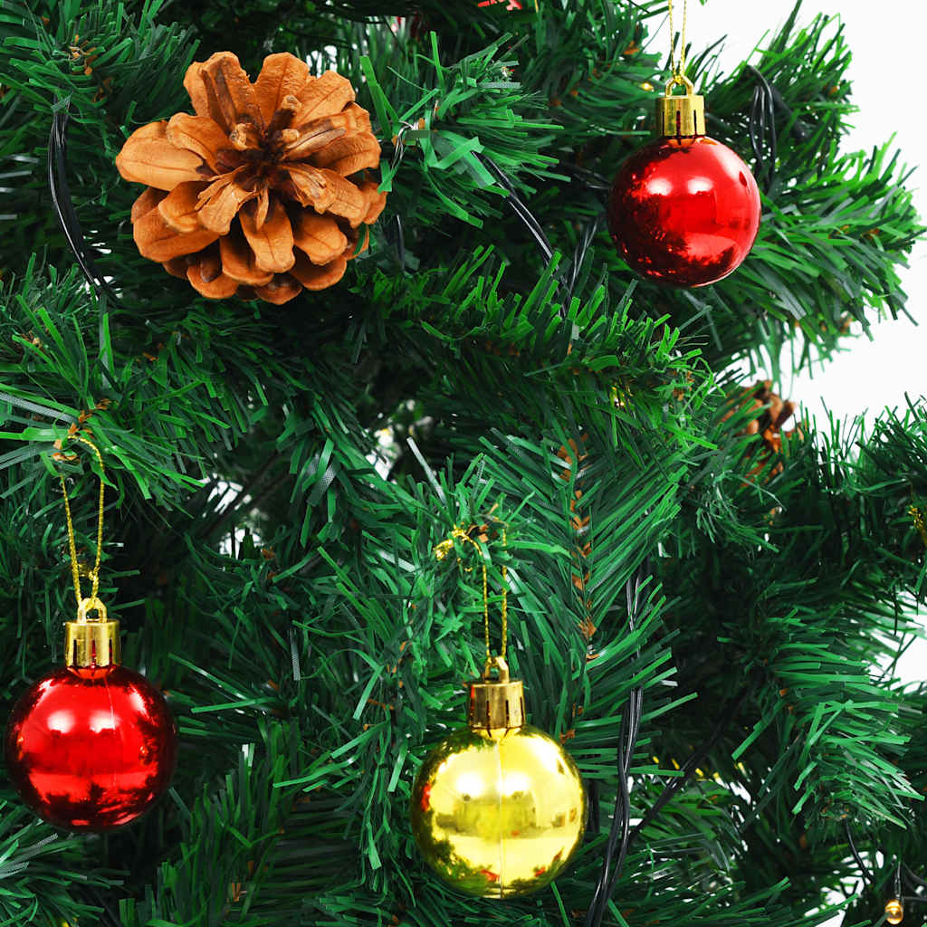 8720286017708_g_en_hd_7 vidaXL Artificial Pre-lit Christmas Tree with Baubles Green 180 cm - Image 8