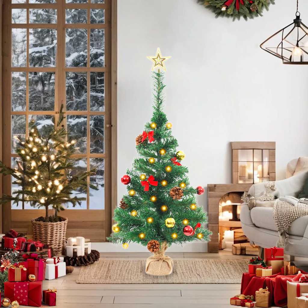 8720286017753_g_en_hd_1 vidaXL Artificial Pre-lit Christmas Tree with Baubles Green 64 cm - Image 2