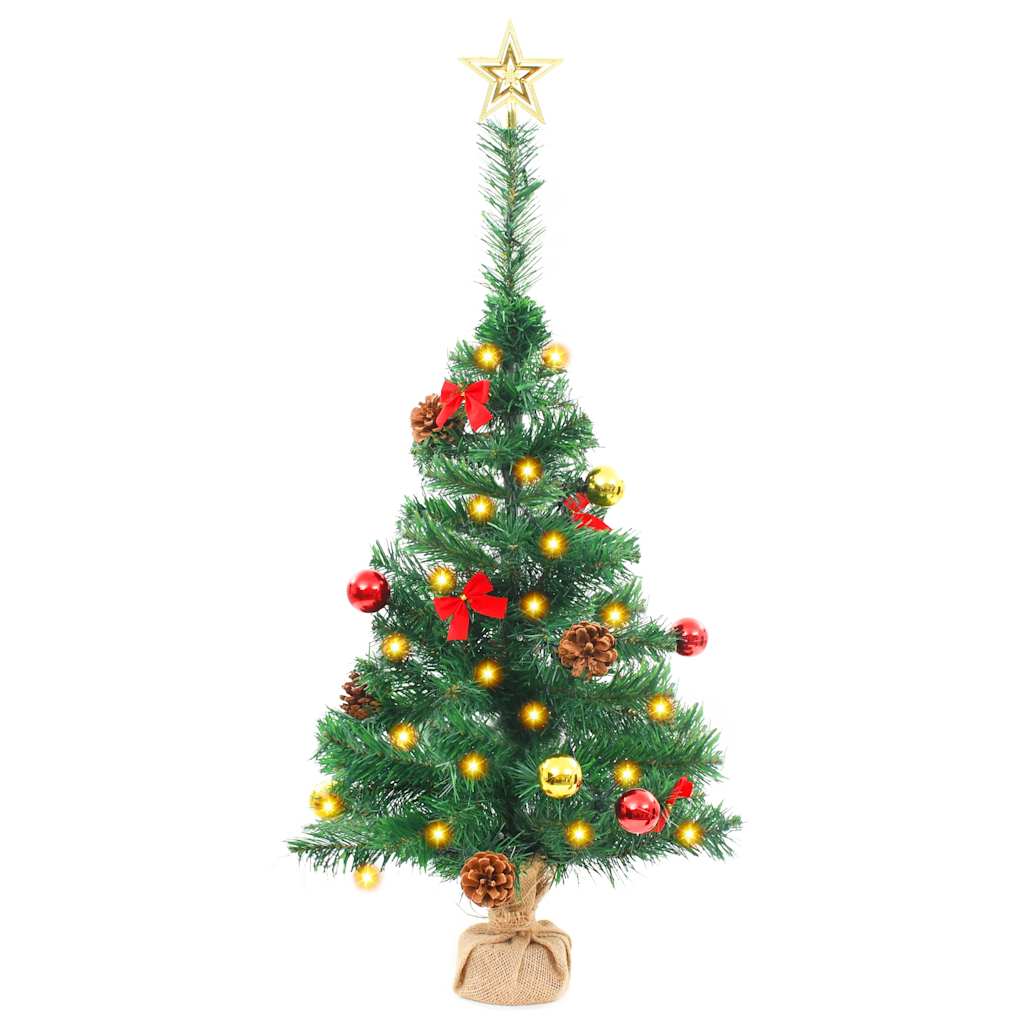 8720286017753_g_en_hd_2 vidaXL Artificial Pre-lit Christmas Tree with Baubles Green 64 cm - Image 3