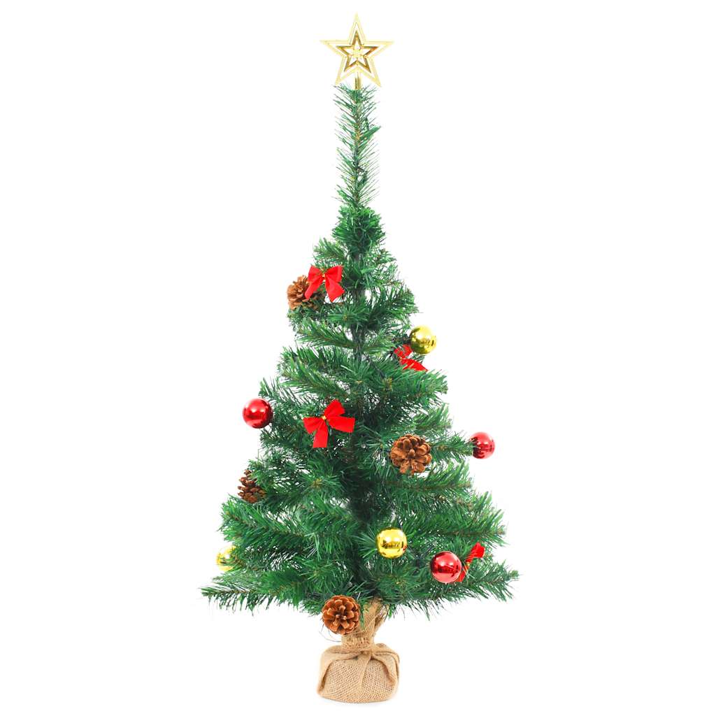 8720286017753_g_en_hd_3 vidaXL Artificial Pre-lit Christmas Tree with Baubles Green 64 cm - Image 4
