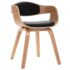 vidaXL Dining Chairs 4 pcs Bent Wood and Faux Leather - Image 3