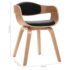 vidaXL Dining Chairs 4 pcs Bent Wood and Faux Leather - Image 9