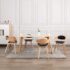 vidaXL Dining Chairs 4 pcs Bent Wood and Faux Leather