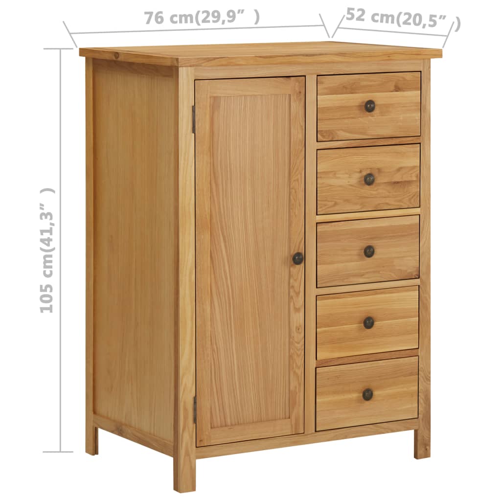 8720286020784_g_en_hd_7 vidaXL Wardrobe 76x52x105 cm Solid Oak Wood - Image 9