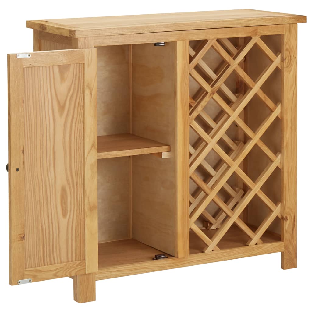 8720286020791_g_en_hd_2 vidaXL Wine Cabinet for 11 Bottles 80x32x80 cm Solid Oak Wood - Image 4