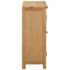 vidaXL Wine Cabinet for 11 Bottles 80x32x80 cm Solid Oak Wood - Image 5