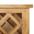 vidaXL Wine Cabinet for 11 Bottles 80x32x80 cm Solid Oak Wood - Image 8