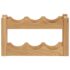 vidaXL Wine Rack for 6 Bottles 37x21x21 cm Solid Oak Wood - Image 2