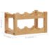 vidaXL Wine Rack for 6 Bottles 37x21x21 cm Solid Oak Wood - Image 5