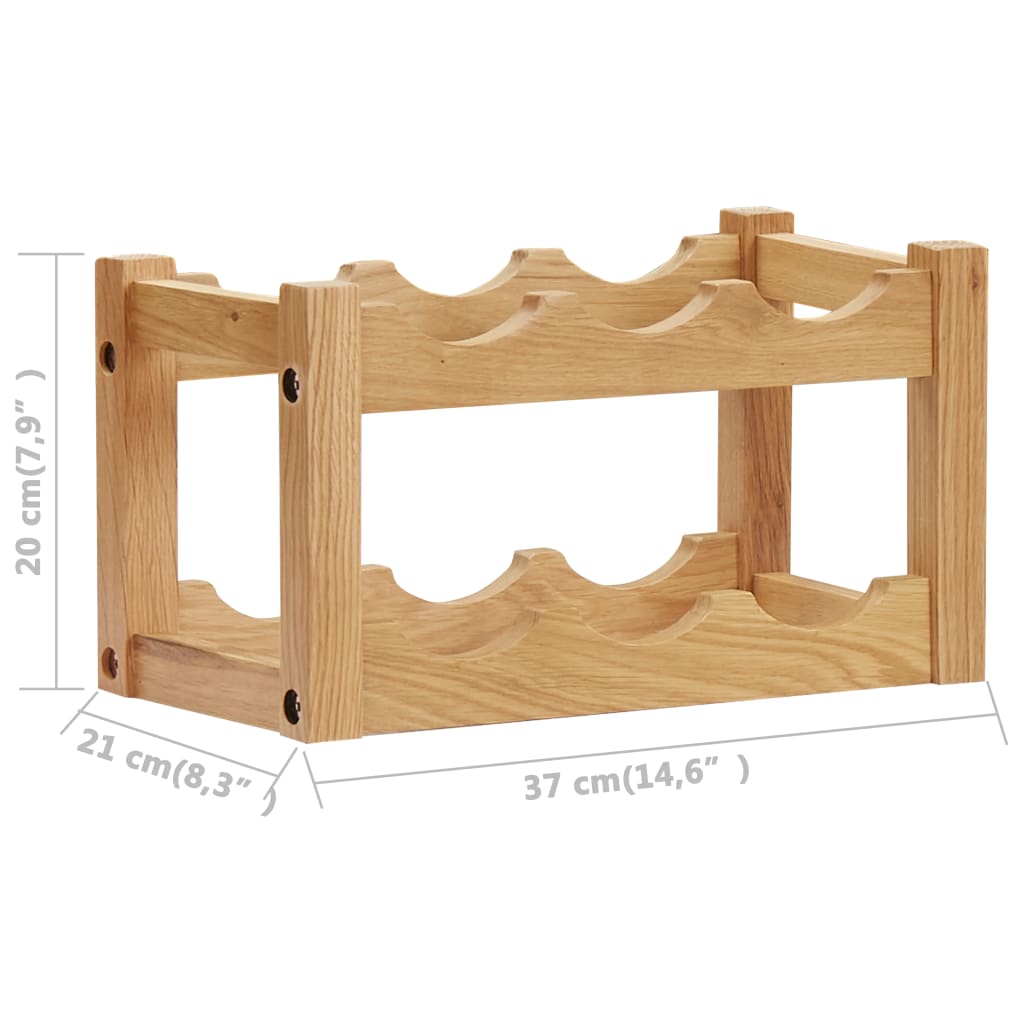 8720286020807_g_en_hd_4 vidaXL Wine Rack for 6 Bottles 37x21x21 cm Solid Oak Wood - Image 5