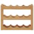 vidaXL Wine Rack for 12 Bottles 47x21x36 cm Solid Oak Wood - Image 2