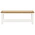 vidaXL Coffee Table 110x55x40 cm Solid Oak Wood - Image 2