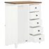 vidaXL Wardrobe 76x52x105 cm Solid Oak Wood - Image 2