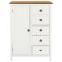 vidaXL Wardrobe 76x52x105 cm Solid Oak Wood - Image 4