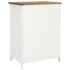 vidaXL Wardrobe 76x52x105 cm Solid Oak Wood - Image 6