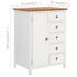 vidaXL Wardrobe 76x52x105 cm Solid Oak Wood - Image 10