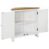 vidaXL Corner Cabinet 80x33.5x78 cm Solid Oak Wood - Image 2