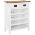 vidaXL Wine Cabinet 72x32x90 cm Solid Oak Wood