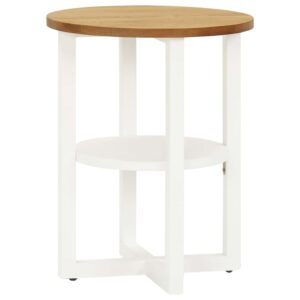vidaXL Lamp Table 40x50 cm Solid Oak Wood