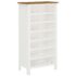 vidaXL Wine Cabinet 56x32x110 cm Solid Oak Wood