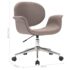 vidaXL Swivel Office Chair Taupe Fabric - Image 9