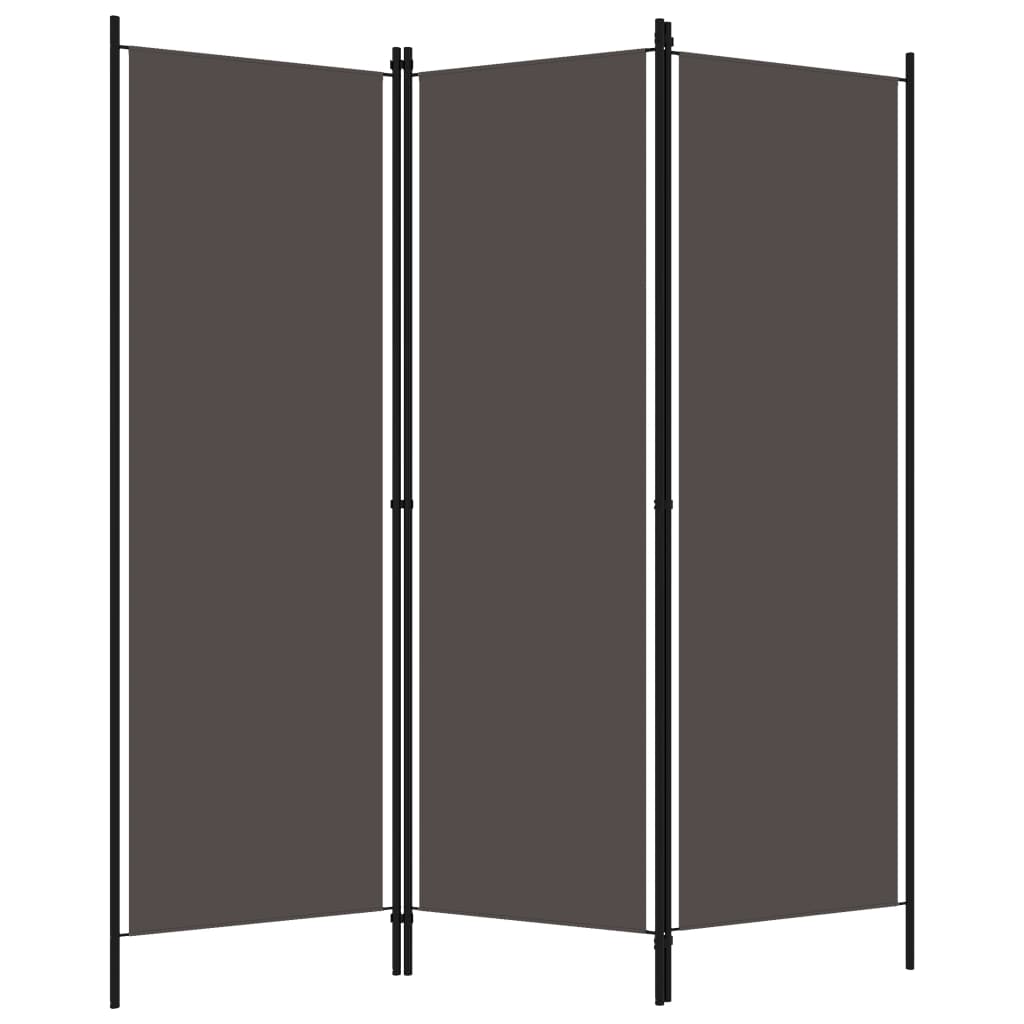 8720286022634_g_en_hd_1 vidaXL 3-Panel Room Divider Anthracite 150x180 cm - Image 2