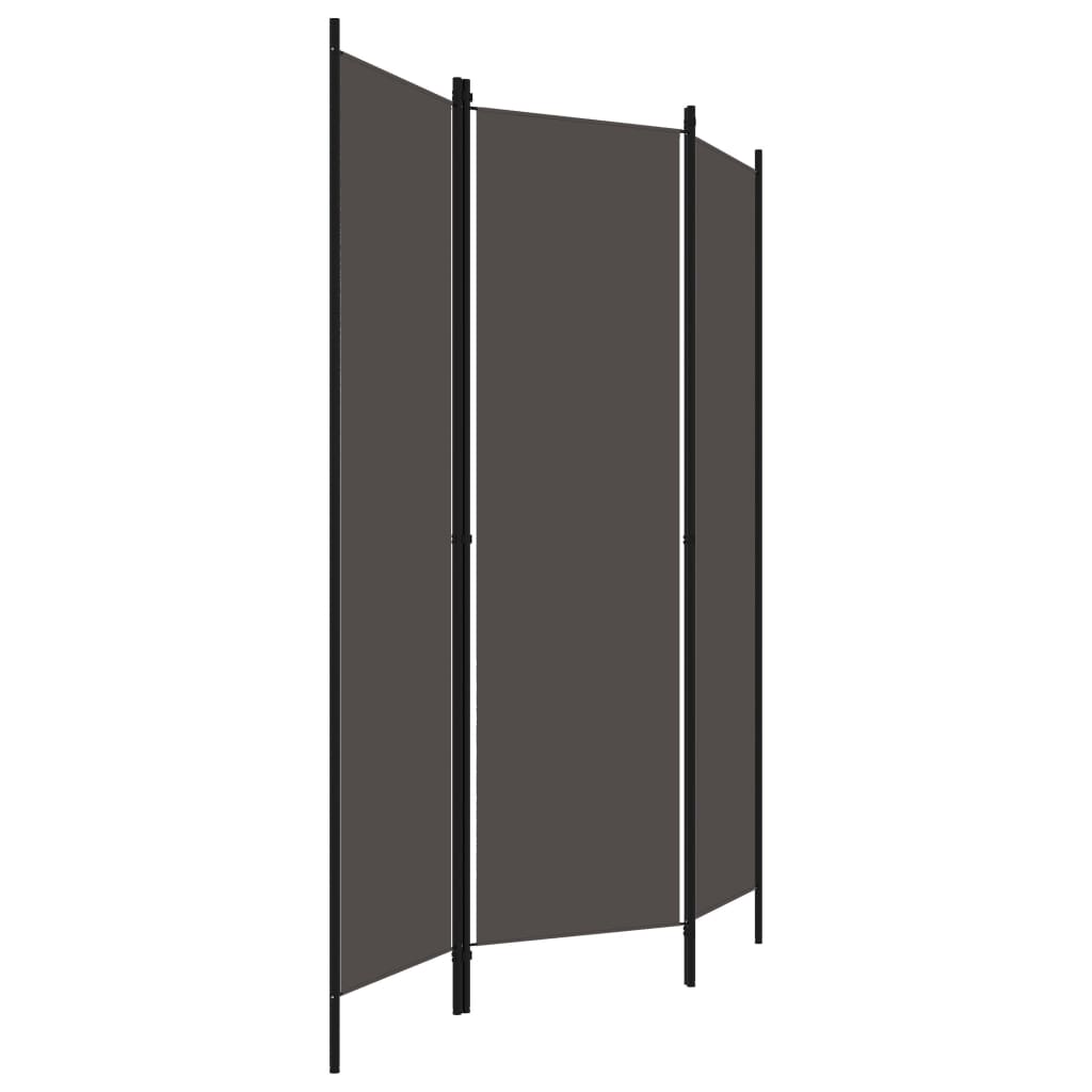 8720286022634_g_en_hd_2 vidaXL 3-Panel Room Divider Anthracite 150x180 cm - Image 3