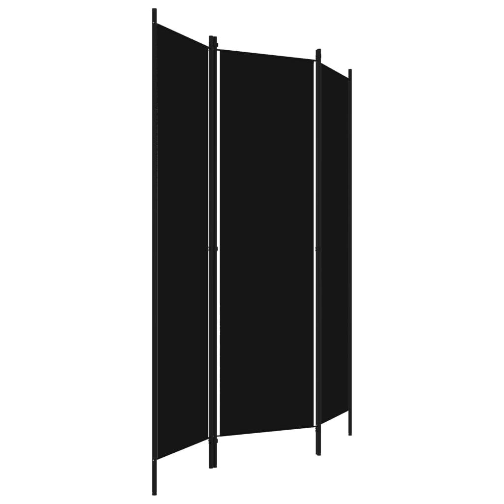 8720286022641_g_en_hd_2 vidaXL 3-Panel Room Divider Black 150x180 cm - Image 3