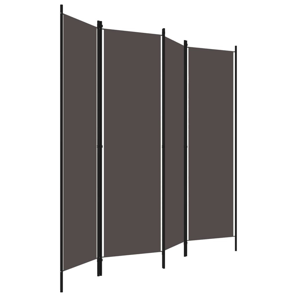 8720286022672_g_en_hd_2 vidaXL 4-Panel Room Divider Anthracite 200x180 cm - Image 3