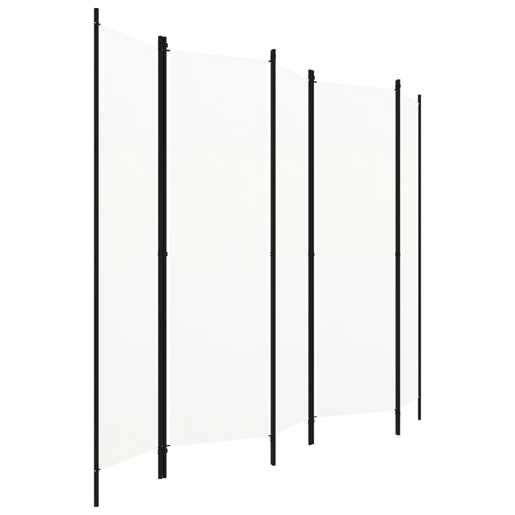 8720286022696_g_en_hd_1 vidaXL 5-Panel Room Divider White 250x180 cm - Image 2