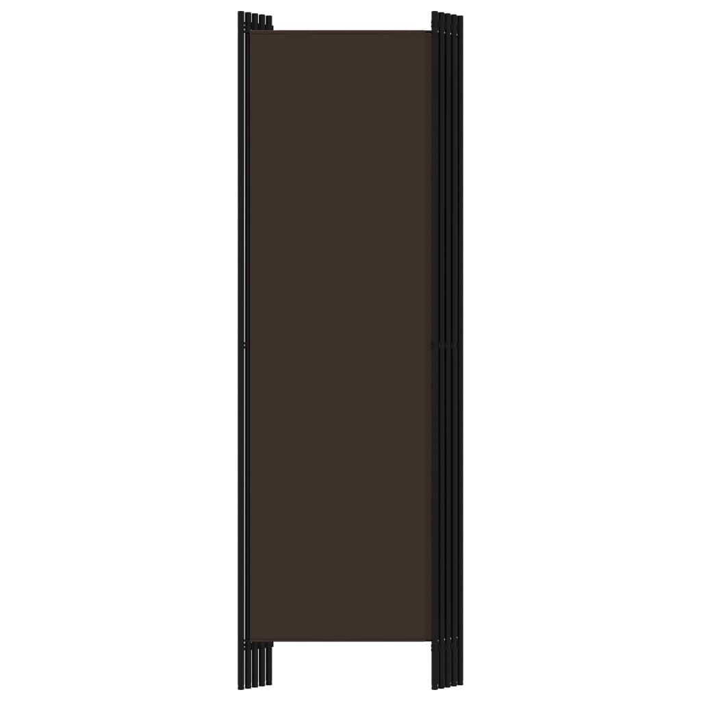 8720286022702_g_en_hd_3 vidaXL 5-Panel Room Divider Brown 250x180 cm - Image 4