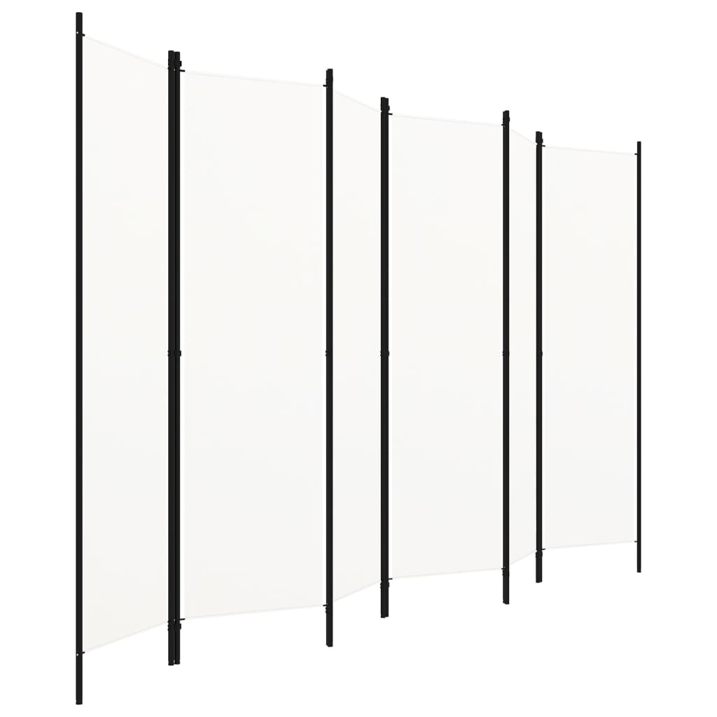 8720286022733_g_en_hd_1 vidaXL 6-Panel Room Divider White 300x180 cm - Image 2