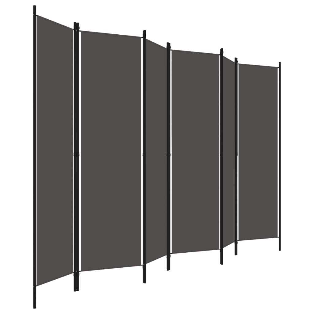 8720286022757_g_en_hd_2 vidaXL 6-Panel Room Divider Anthracite 300x180 cm - Image 3