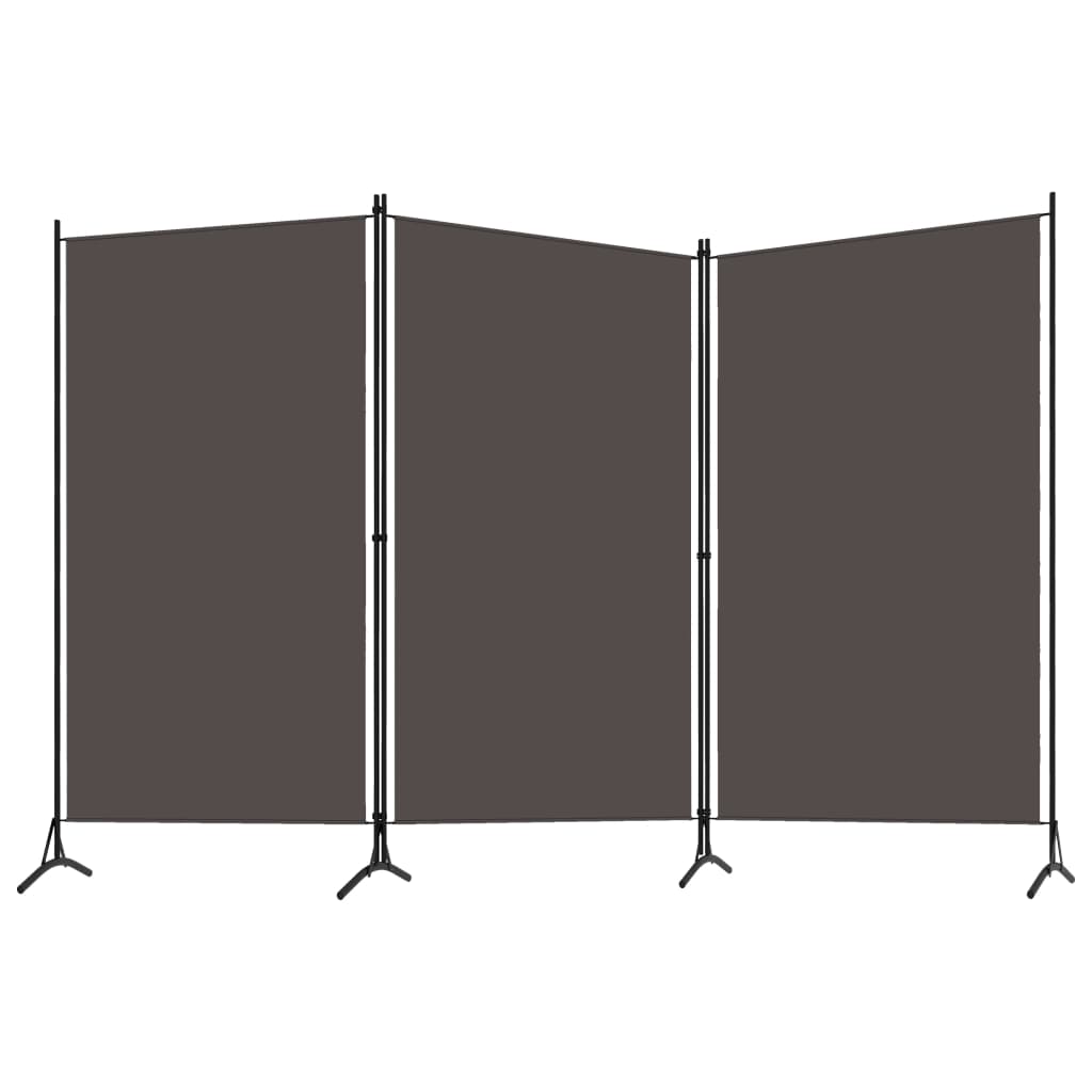 8720286022795_g_en_hd_1 vidaXL 3-Panel Room Divider Anthracite 260x180 cm - Image 2