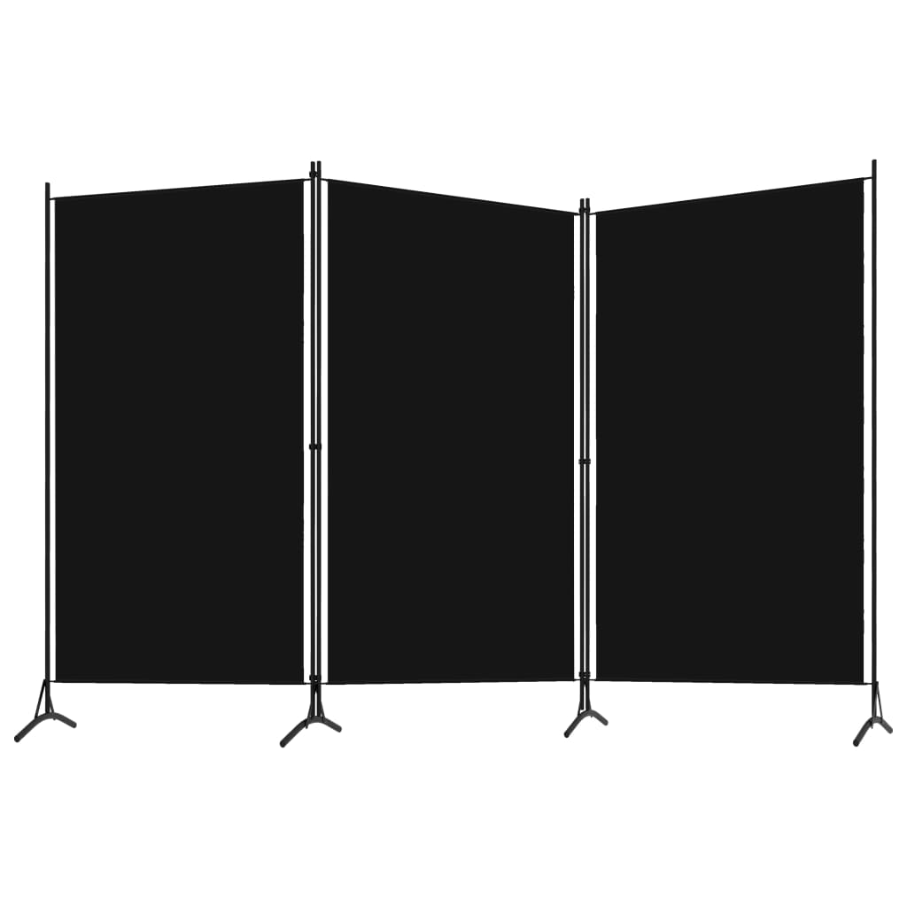 8720286022801_g_en_hd_1 vidaXL 3-Panel Room Divider Black 260x180 cm Fabric - Image 2