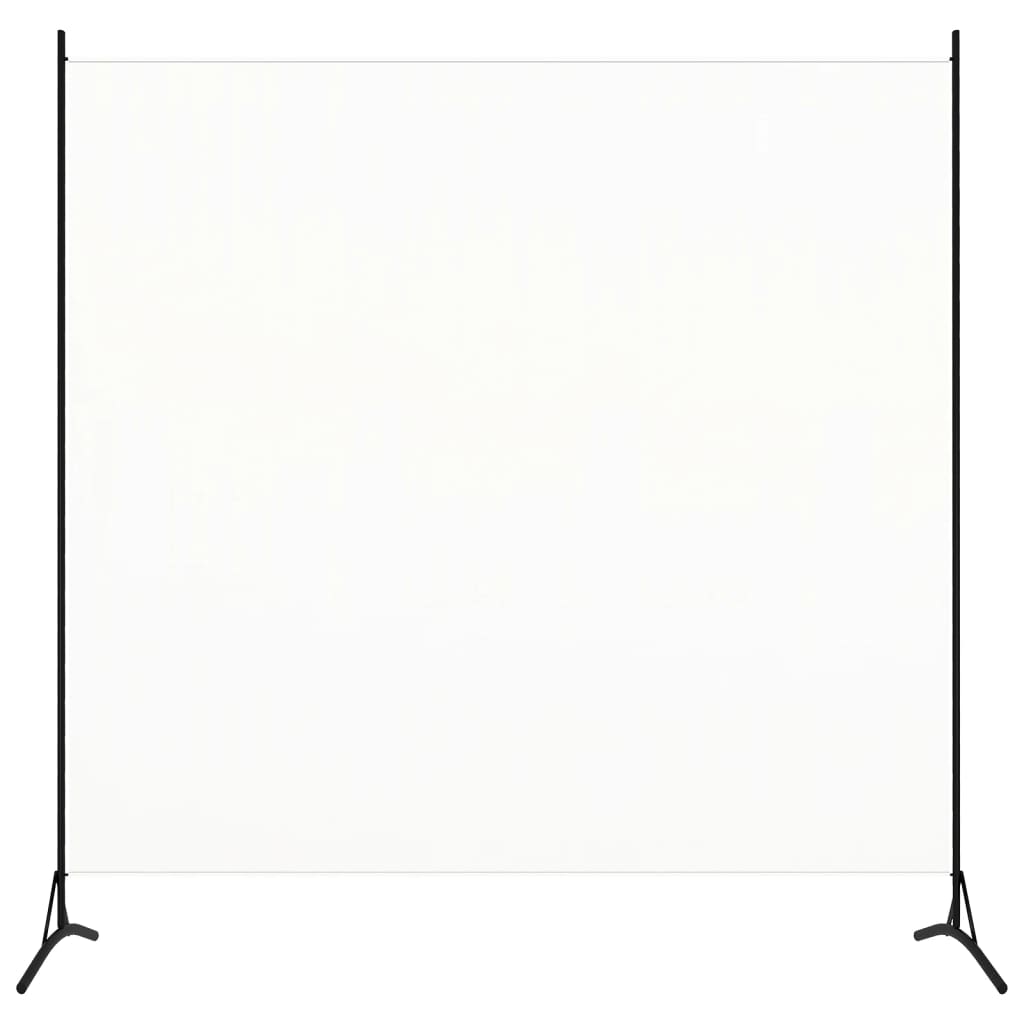 vidaXL Room Divider White 175x180 cm Fabric