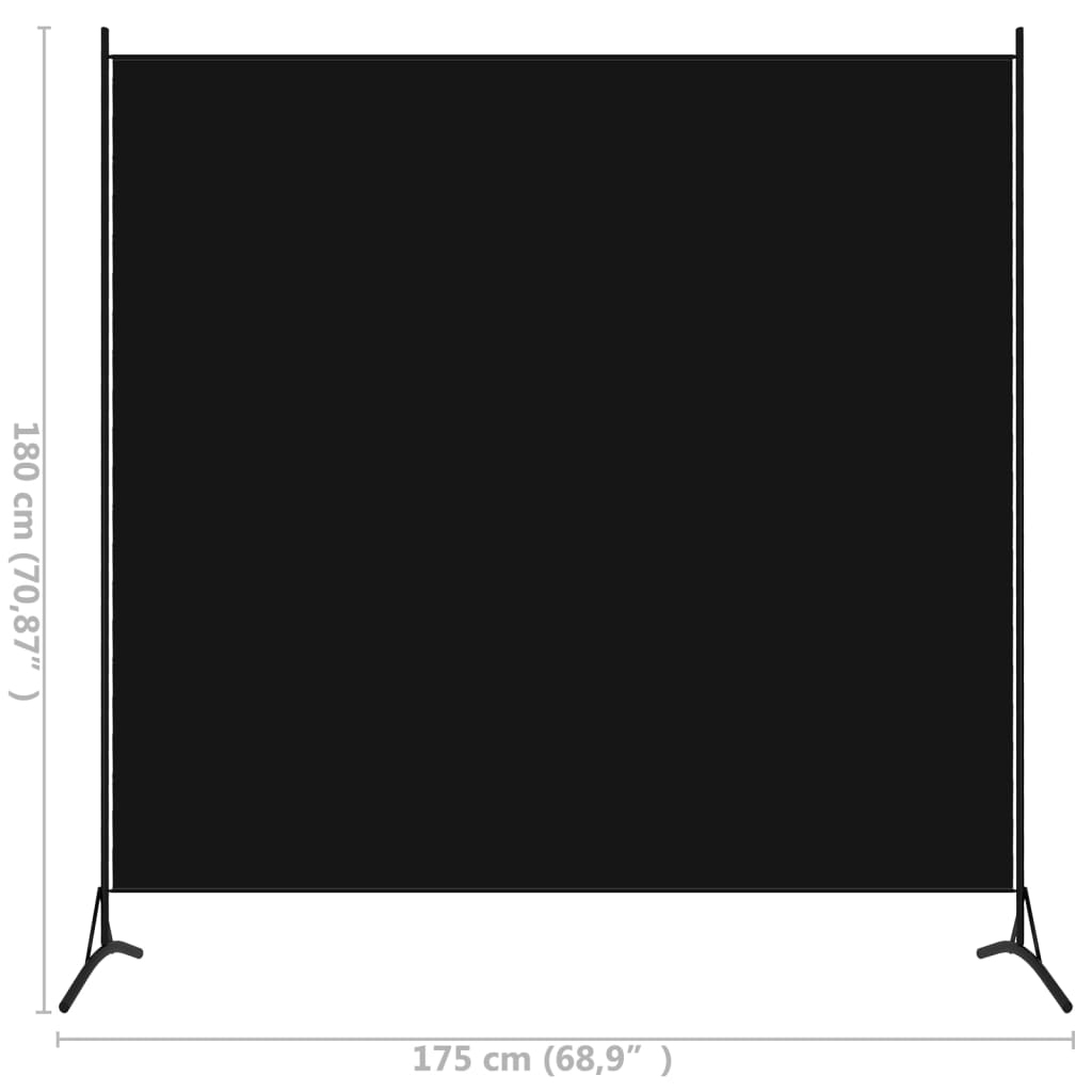 8720286022849_g_en_hd_4 vidaXL Room Divider Black 175x180 cm Fabric - Image 5