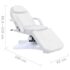 vidaXL Massage Table White 180x62x(86.5-118) cm - Image 8