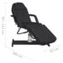 vidaXL Massage Table Black 180x62x(87-112) cm - Image 8