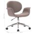 vidaXL Swivel Dining Chairs 2 pcs Taupe Fabric - Image 9