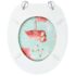 vidaXL WC Toilet Seat with Lid MDF Flamingo Design - Image 6