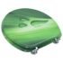 vidaXL WC Toilet Seat with Lid MDF Green Water Drop Design - Image 4