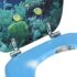 vidaXL WC Toilet Seat with Lid MDF Deep Sea Design - Image 8