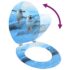 vidaXL WC Toilet Seat with Lid MDF Penguin Design - Image 2