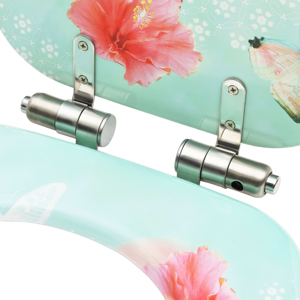 8720286028575_g_en_hd_6 vidaXL WC Toilet Seat with Soft Close Lid MDF Flamingo Design - Image 7