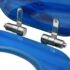 vidaXL WC Toilet Seat with Soft Close Lid MDF Blue Water Drop Design - Image 7